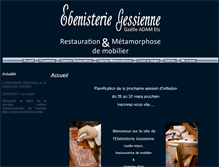 Tablet Screenshot of ebenisterie-gessienne.com